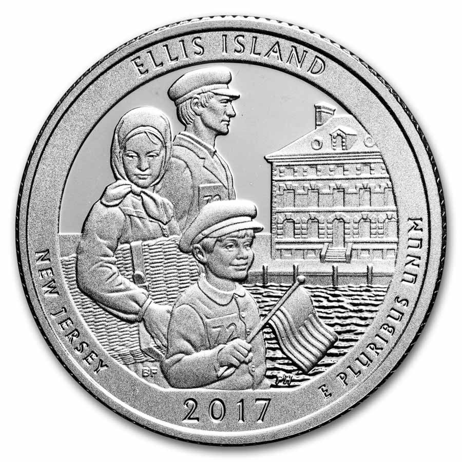 2017-S ATB Quarter Ellis Island Monument Gem Proof