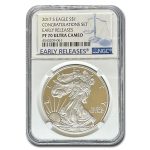 2017-S Proof Silver Eagle PF-70 NGC (ER, Congratulations Set)