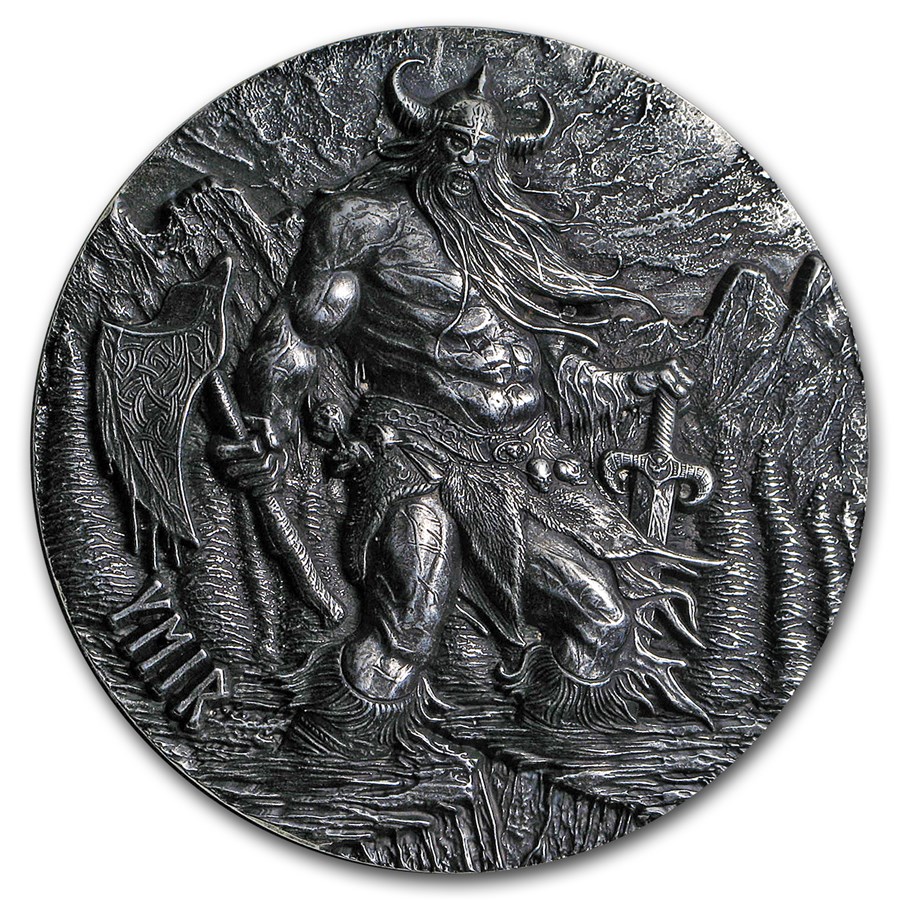2017 Tokelau 3 oz Silver Max Relief (Legends of Asgard, Ymir)