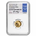 2017-W 1/10 oz Proof American Gold Eagle PF-70 NGC (FDI, Moy)
