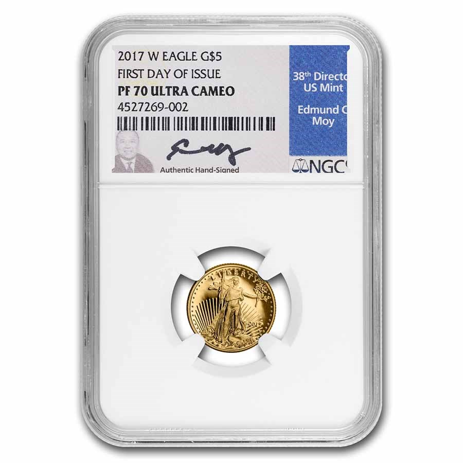 2017-W 1/10 oz Proof American Gold Eagle PF-70 NGC (FDI, Moy)