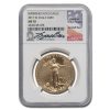 2017-W 1 oz Burnished Gold Eagle MS-70 NGC (Bass)