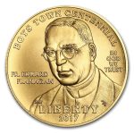 2017-W Gold $5 Commem Boys Town Centennial BU (w/Box & COA)