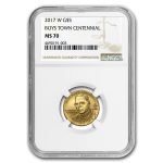 2017-W Gold $5 Commem Boys Town Centennial MS-70 NGC