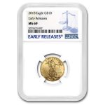 2018 1/4 oz American Gold Eagle MS-69 NGC (Early Releases)