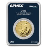 2018 1 oz Gold Britannia Oriental Border (MintDirect® Premier)