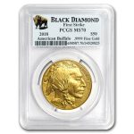 2018 1 oz Gold Buffalo MS-70 PCGS (FS, Black Diamond)