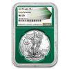 2018 American Silver Eagle MS-70 NGC (ER, Green Holder)
