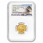 2018 Australia 1/10 oz Gold Wedge Tailed Eagle MS-70 NGC (FR)