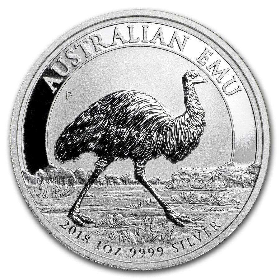 2018 Australia 1 oz Silver Emu BU