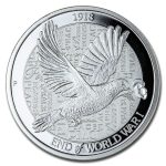 2018 Australia 2 oz Silver $2 The End of WWI