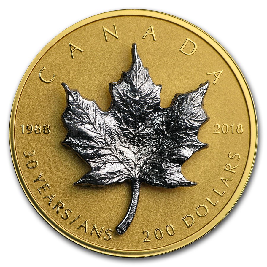 2018 Canada 1 oz Proof Gold $200 30th Anniversary of the SML