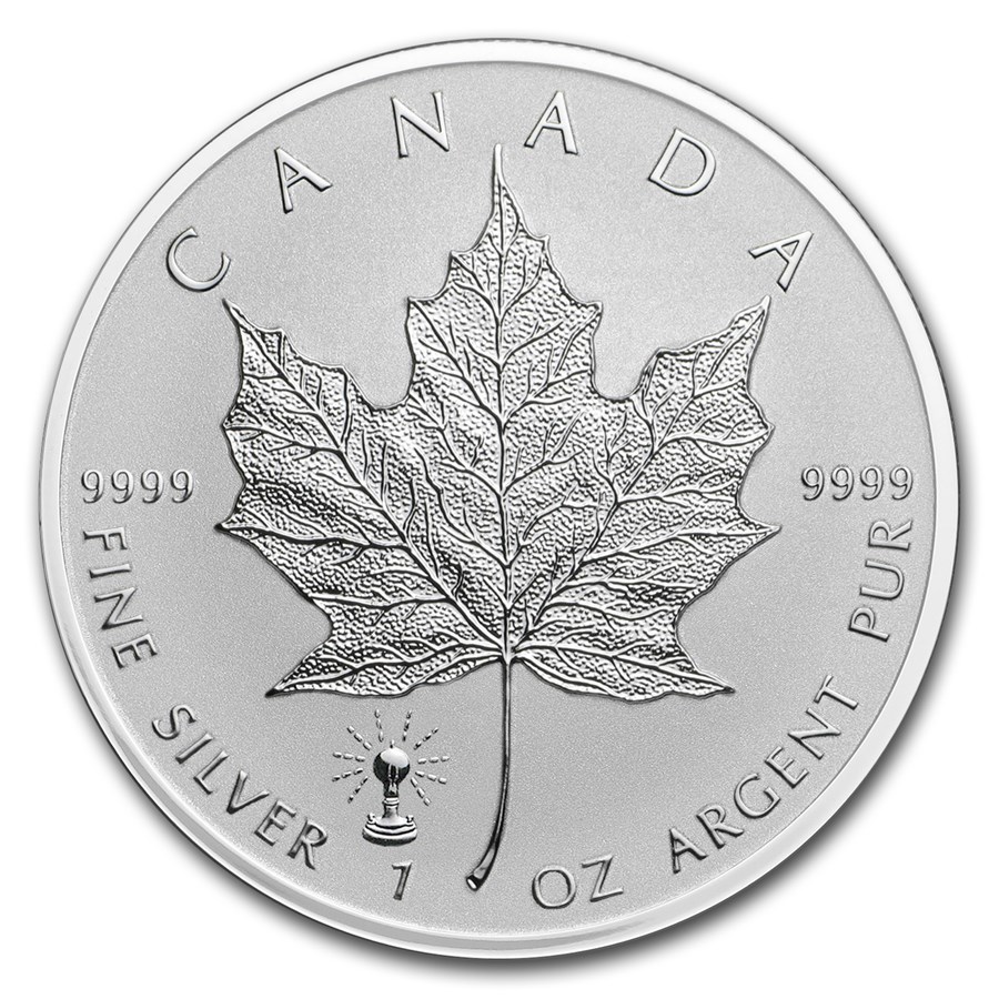 2018 Canada 1 oz Silver Maple Leaf Edison Light Bulb Privy