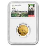 2018 China 8 Gram Gold Panda MS-70 NGC