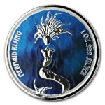 2018 Fiji 1 oz Silver Mermaid Rising Proof (Colorized)