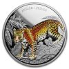 2018 Nicaragua 1 oz Silver 100 Córdobas Wildlife: Jaguar
