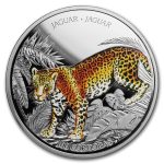 2018 Nicaragua 1 oz Silver 100 Córdobas Wildlife: Jaguar