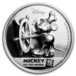 2018 Niue Silver 2 oz $5 Mickey's 90th Anniv Ultra High Relief