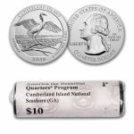 2018-P ATB Quarter Cumberland Island Seashore 40-Coin Roll BU