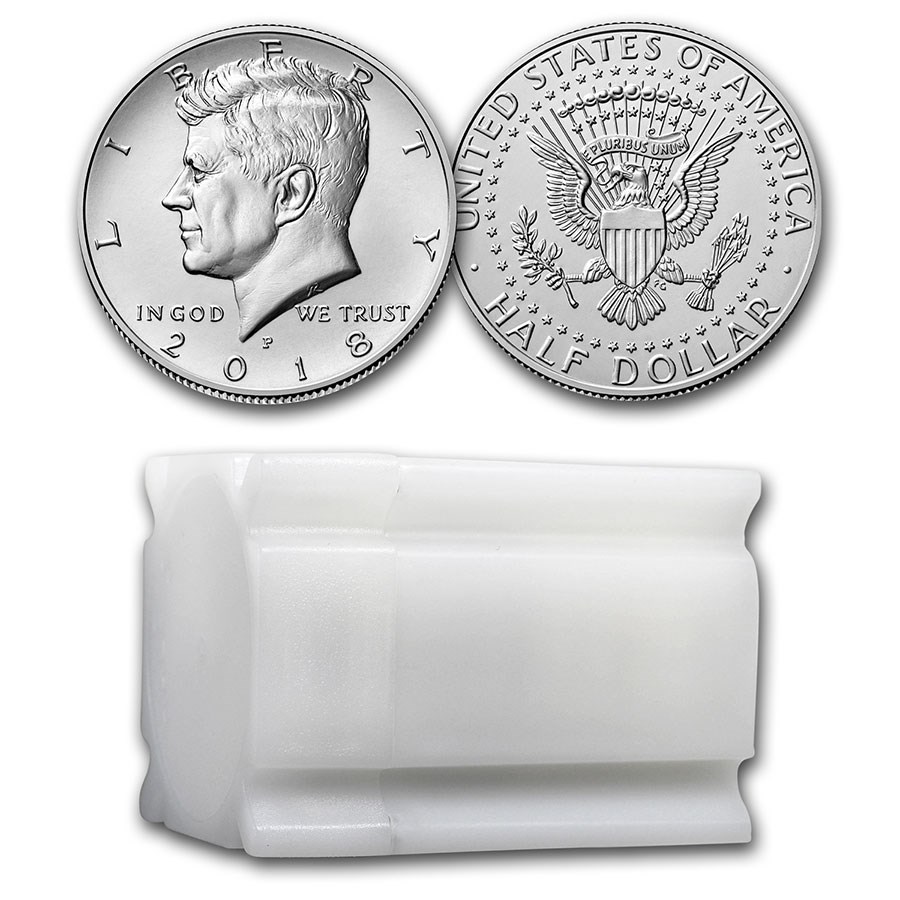 2018-P Kennedy Half Dollar 20-Coin Roll BU