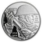 2018-P World War I Centennial Silver Dollar Proof (Box & COA)