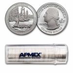 2018-S ATB Quarter Voyageurs National 40-Coin Roll Proof (Silver)