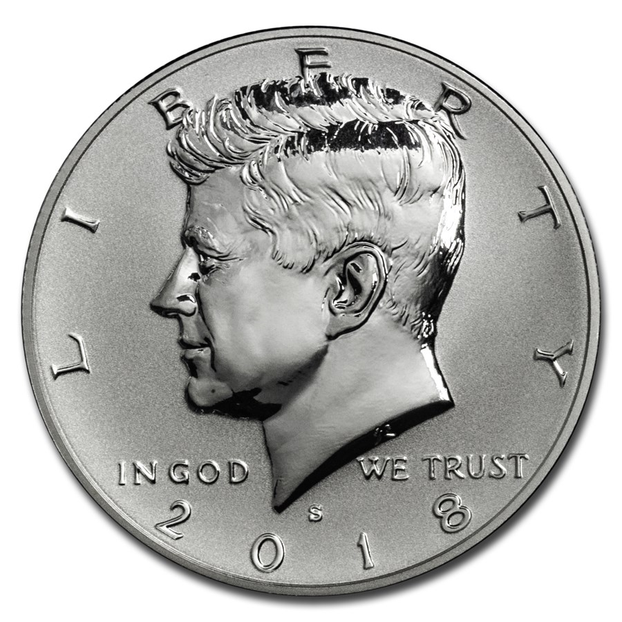 2018-S Silver Kennedy Half Dollar Reverse Proof