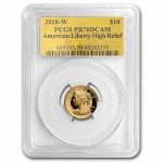 2018-W 1/10 oz American Liberty Gold PR-70 DCAM PCGS