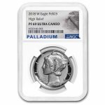 2018-W 1 oz Proof American Palladium Eagle PF-69 UCAM NGC