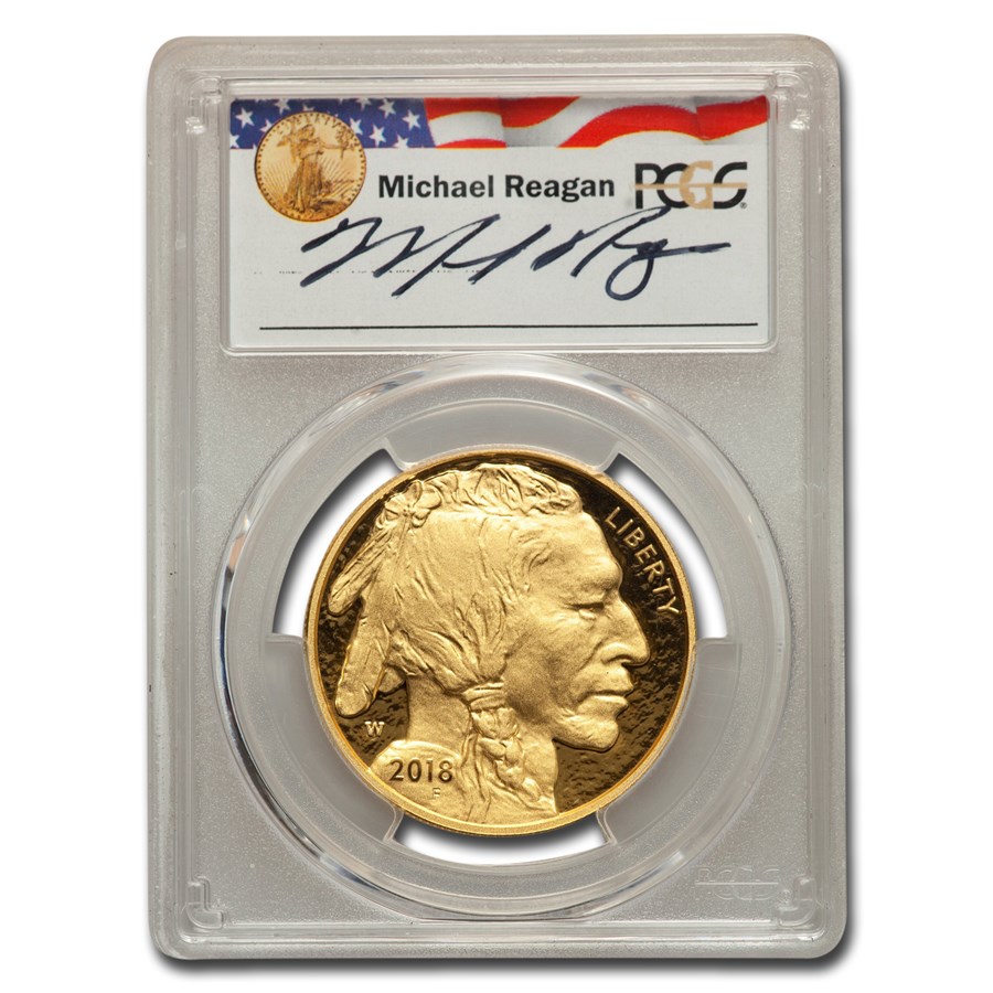2018-W 1 oz Proof Gold Buffalo PR-70 PCGS (FS, M. Reagan)