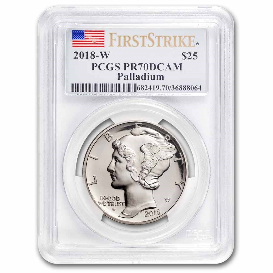 2018-W 1 oz Proof Palladium Eagle PR-70 DCAM PCGS (FirstStrike®)