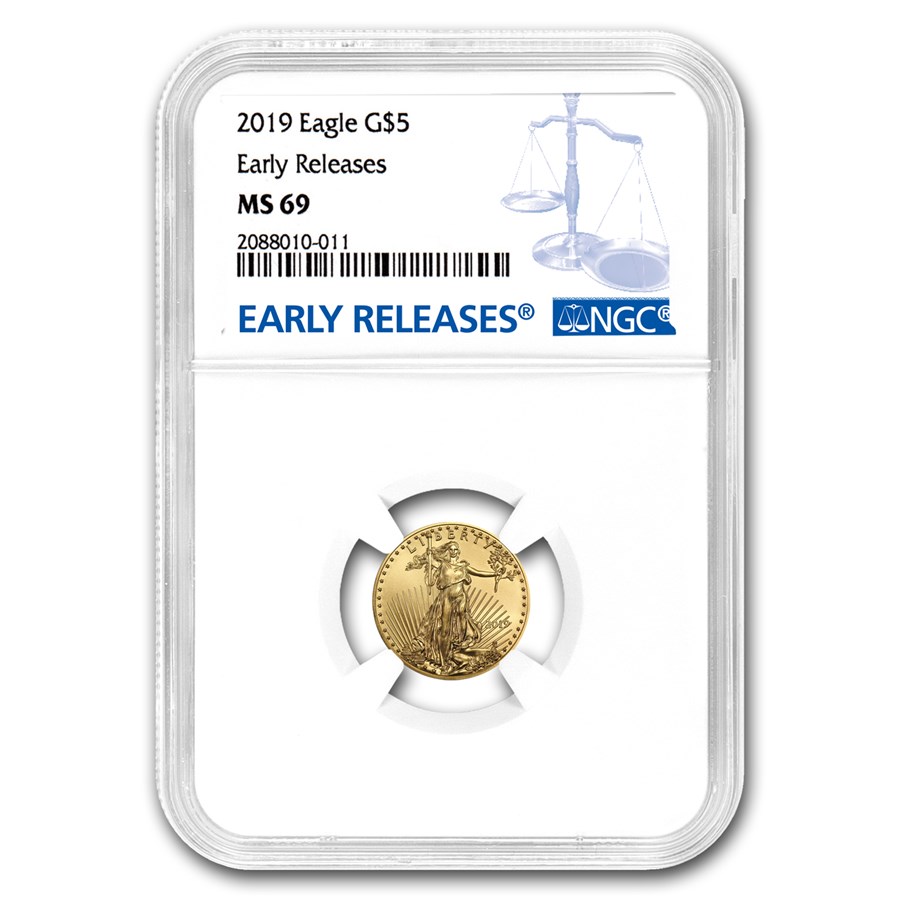 2019 1/10 oz American Gold Eagle MS-69 NGC (Early Releases)