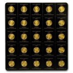2019 25x 1 gram Gold Maple Leafs Maplegram25™ (In Assay Sleeve)