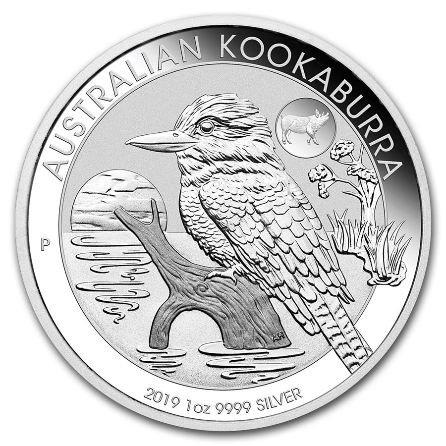 2019 Australia 1 oz Silver Kookaburra BU (Pig Privy)