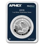 2019 Australia 1 oz Silver Swan (MintDirect® Premier Single)
