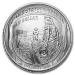 2019-D Apollo 11 50th Anniversary 1/2 Dollar BU (Box & COA)