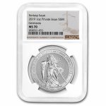 2019 Germania 1 oz Silver Round MS-70 NGC