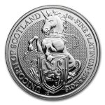 2019 Great Britain 1 oz Platinum Queen's Beasts The Unicorn