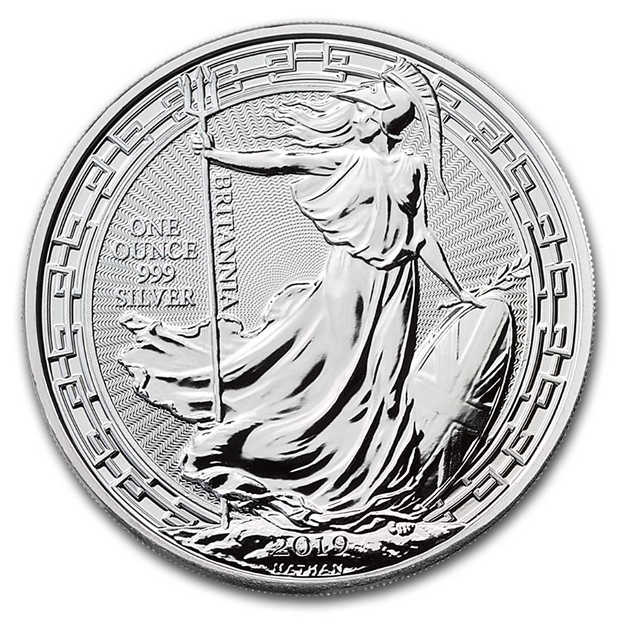 2019 Great Britain 1 oz Silver Britannia Oriental Border