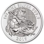 2019 Great Britain 1 oz Silver Valiant BU