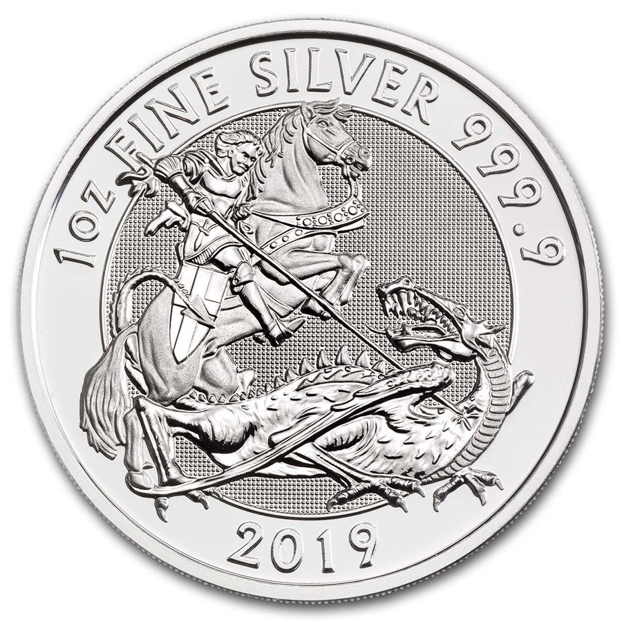 2019 Great Britain 1 oz Silver Valiant BU
