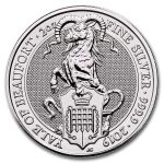 2019 Great Britain 2 oz Silver Queen's Beasts The Yale