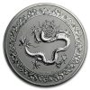 2019 Niue 1 oz Ag $2 Celestial Animals The Dragon BU (Abrasions)