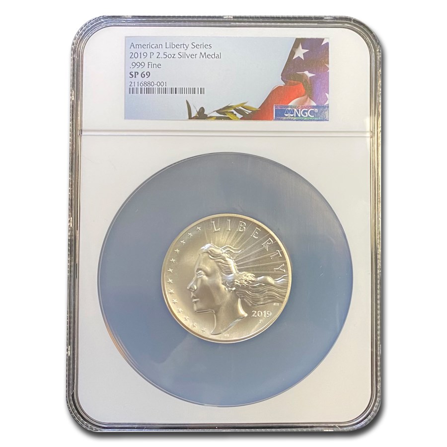2019-P 2.5 oz Silver American Liberty High Relief SP-69 NGC