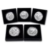 2019-P 5-Coin 5 oz Silver Burnished ATB Set (w/Box & COA)