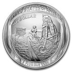 2019-P Apollo 11 50th Anniversary $1 Silver BU (Box & COA)