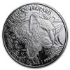 2019 Republic of Ghana 1 oz Silver 5 Cedi African Leopard BU