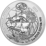 2019 Rwanda 1 oz Silver Nautical Ounce Victoria BU