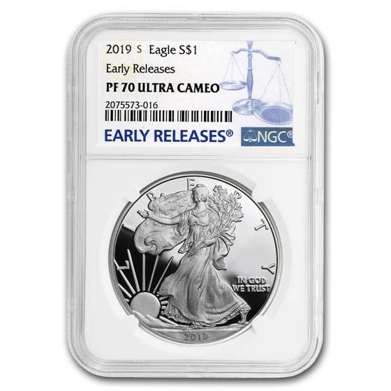 2019-S American Silver Eagle PF-70 NGC (Early Releases)
