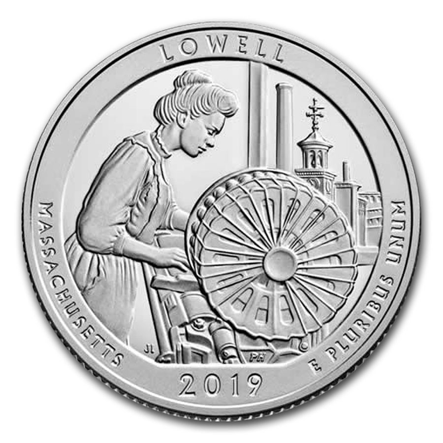 2019-S ATB Quarter Lowell National Historical Park Silver Proof